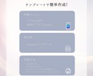 結婚式用二つ折り席札テンプレートをお渡しします スマホ1台でできる◎ A6用紙に印刷するだけ♩名入れ代行可能 イメージ4