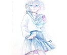 アナログで水彩イラスト描きます かわいいほわほわ水彩や闇を感じるイラスト！プレゼント用にも！ イメージ7