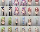 ウィッグオーダー 受付 短納期、低予算対応出来ます シンプルな物から造形ウィッグまで制作可能です！ イメージ7