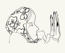 お洒落で個性的なデザイン考えます cafeなどに飾る壁紙シンプルで個性的なイラストを描きます イメージ1
