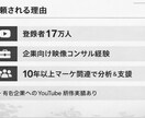 YouTubeを診断し改善の優先順位を提示します 伸びない原因を言語化し次の1本まで設計 イメージ1