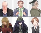ちょっとクセのあるTRPGの立ち絵をお描きします ちょっとクセのある人物を描きます。覆面や性別不明も可 イメージ2
