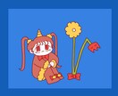 デフォルメイラストを作成します シンプルなダーク/メルヘンなイラストをお求めの方へ イメージ5