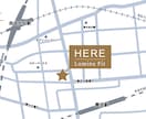 お店のテイストに合わせた簡易地図を作成します シンプルや手書き風など分かりやすい地図をデザインいたします。 イメージ2
