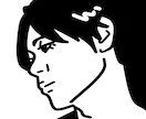 太線くっきり！モノクロ似顔絵描きます 商用OK！SNS,名刺に。色は不要な白黒好きの方へ。 イメージ7