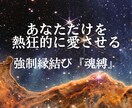 3日間連続の強制縁結びで、お相手の心を書き換えます 強制縁結び『魂縛』－あなただけを熱狂的に愛させる3日間の儀式 イメージ1