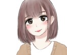 女の子のふわっとしたイラスト描きます あなたの似顔絵、オリキャラバストアップの女の子を イメージ1