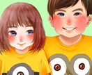 幸せな気持ちになる似顔絵かきます カップルの記念、家族集合、プレゼントなどに！✨ イメージ3