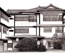 ペンと筆で、水彩の手描きイラストを描きます お客様の写真を元にモノクロのペン画を制作します。 イメージ1