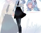 透明感のある儚いアイコン/サムネ/立絵を作成します 中華イラストレーター風イラストを描きます イメージ2