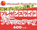 プレゼン資料を伝わるかたちへブラッシュアップします 伝わりやすさを考えたプレゼンスライドをすぐにお送りします イメージ1
