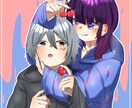 アイコンやヘッダーのイラスト描きます 背景よりもキャラ！という方へ✙綺麗～可愛いまで幅広く!!!✙ イメージ4