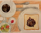 個人カフェ・ベーカリー向け｜食べ物イラスト描きます お店の雰囲気に合わせたテイストを選べます！ イメージ1