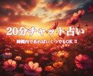 20分間リアルタイムで占います 仕事、恋愛、人間関係、なんでも占います！ イメージ1
