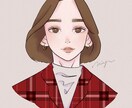 Twitterやインスタアイコン用イラスト描きます おしゃれで落ち着きのあるそして透明感のあるイラストを イメージ4