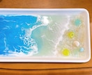 海のトレー作ります レジンを使った波アートでお札のトレーにも使える イメージ3