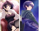 イラスト制作(男女OK)します 美麗な一枚絵お描きします！Vtuber／サムネ／MVなどに◎ イメージ4