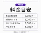 活動者・VTuber向けにShorts編集します テンポや見やすさ、面白さをコンセプトに...! イメージ3