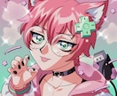 SNSアイコンなどのイラストお描きします 90年代アニメ風★ポップでかわいいイラストお描きします！ イメージ8
