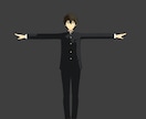 アニメ調なキャラクターをモデリングします blenderをつかって3dモデリングします イメージ2