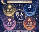 貴方の本質を星から読み解きます 4つの星から貴方の本来の性質を読み解きます イメージ1