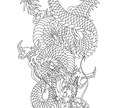 優しい彫り師がtattooデザインを描いてます 彫り師の方に相談する前に頭の中のデザインを起こします イメージ4