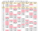 2027年版|1年分の毎日の吉方位表・販売します 年月日の吉方位・凶方位がカレンダー形式で一目でわかる優れもの イメージ2