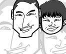 アイコン風でシンプルイラストの似顔絵描きます 名刺や社員カード・またはSNSのアイコンなどに適した似顔絵 イメージ9