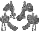 3Dプリンターで出力可能な3Dデータを作成します イラスト、写真からあなたのイメージを形にします。 イメージ3