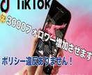 高品質TIKTOKフォロワー3000人増やします 宣伝による合法的な拡散の為ポリシー違反はありません！ イメージ1