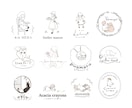 絵本のようなあたたかい手描きロゴ作ります 想いをくみとり、丁寧にカタチに《菓子店•カフェ•個人作家様》 イメージ7