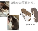 愛犬の似顔絵イラスト描きます お写真からゆるい似顔絵をお描きします。 イメージ6