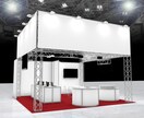 短納期でも大丈夫!展示会ブースデザイン致します ※システムブース(オクタノルム・アルミトラス・マキシマ)限定 イメージ2