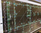 CADで施工図面を訂正します 手書きチェック内容をCAD図面に反映します。 イメージ1