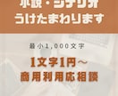 あなたのための小説お書きします 1,000文字から小説・シナリオ執筆お引き受けいたします イメージ1