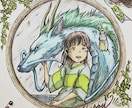 色紙に誕生日・結婚式などのアニメ風似顔絵を描きます ポーズや衣装、背景などお好みのイラストを仕上げます。 イメージ4