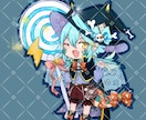 ふんわり可愛いミニキャラを描きます アイコン・立ち絵・グッズ用にも！ イメージ1