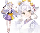 アイコン、立ち絵、一枚絵等イラストを作成します あなたの理想のイラストを作成いたします イメージ1
