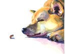 ペットの手描きイラストをお描きします 思い出・プレゼントにどうぞ【現物&データ】 イメージ3