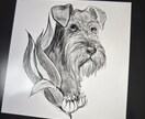 手描きで描く、動物の肖像画イラスト制作します 【先着5名様限定価格サービス中！】 イメージ4