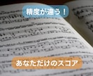 あなた専用の完成度の高い譜面つくります 楽曲全体に耳がいくので精度が違います！ イメージ1