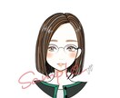 盛り度高めに！イケメン＆美女似顔絵描きます 素顔は出したくないけど雰囲気が伝わる似顔絵アイコン！ イメージ4