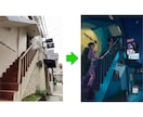商店街や街並みを温かみのあるイラストにします 写真からノスタルジックな街角に イメージ8
