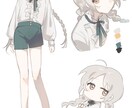 一枚絵や立ち絵等描きます 可愛い女の子が得意です。早め納品可。 イメージ4