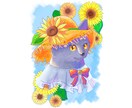 パッと目を惹く！個性的でかわいい動物をお描きします リアル調からポップまで！多彩な塗りであなただけの動物を表現 イメージ8