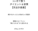 リバウンド防止｜続く1日習慣PDF出します 迷わず実行できる1日の型付きPDF イメージ1