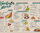 イラストはおまかせ!目を引く手書きメニュー描きます お店の看板メニュー、インスタの案内などのポップを手書きします イメージ5