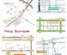 分かりやすく見やすい地図を作成します チラシ・HPに掲載できる簡易的でシンプルな地図を作成します！ イメージ1