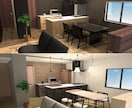 一級建築士が内装検討用の3DCGパースを作成します ～納得のいく家づくりを～短納期！複数パターン検討可能 イメージ2