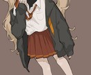かわいいキャラクターイラストを作成します クールでかわいい女の子を描きます！ イメージ5